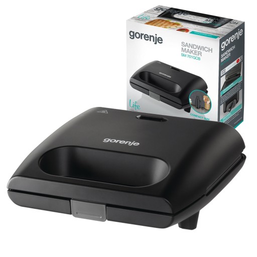Opiekacz 3w1 Gorenje SM703GCB 700W Tosty Gofry Grill wymienne płytki
