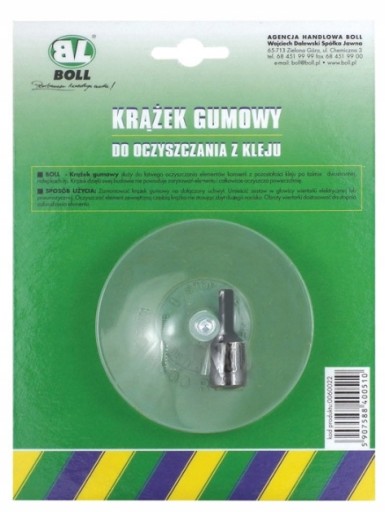 BOLL Krążek gumowy do usuwania kleju na wiertarkę