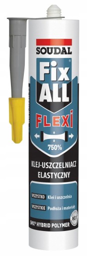 SOUDAL Uszczelniacz hybrydowy FIXALL szary 290ml