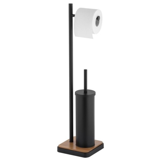 Stojak na papier toaletowy szczotka do WC 2w1