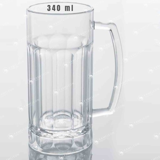 KUFEL DO PIWA POLIWĘGLAN SZKLANKA nietłukąca 340ml