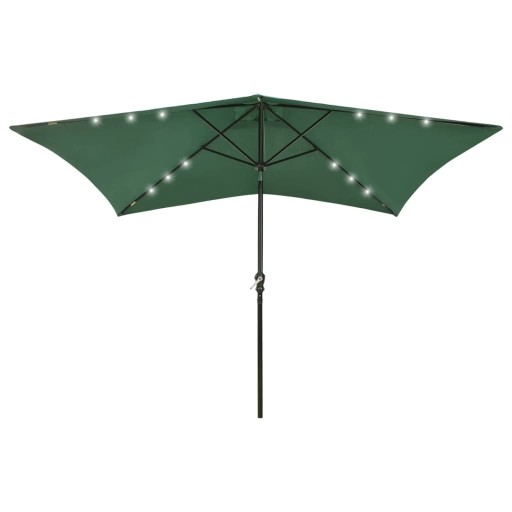 PARASOL OGRODOWY SKŁADANY SOLIDNY NA TARAS OGRÓD BALKON LED 2x3 m