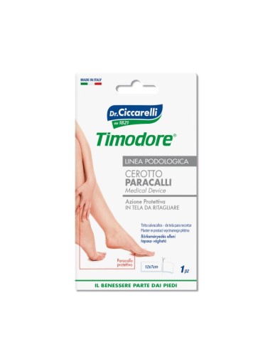 Plastry ochronne na odciski do przycięcia 1pl.12x7cm Timodore