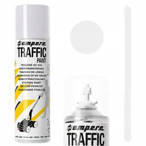 SPRAY FARBA DROGOWA DO MALOWANIA LINII JEZDNI PARKINGÓW 500ml BIAŁA