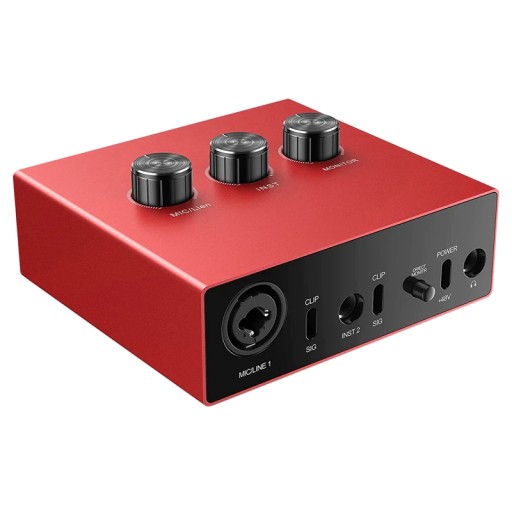 Interfejs Audio USB Karta Muzyczna Mikrofon Gitara