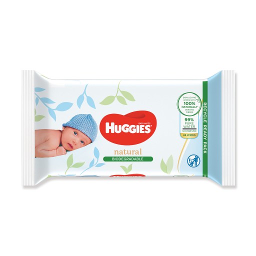 Chusteczki nawilżane dzieci HUGGIES Natural 48 szt