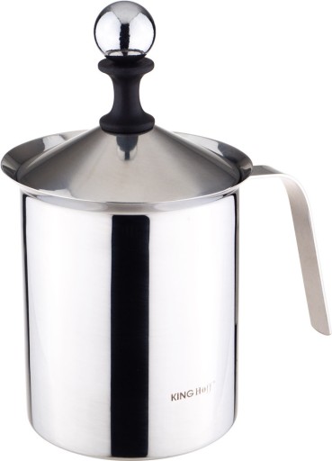 SPIENIACZ GARNEK MLEKA STALOWY UBIJAK PIANY 400 ml