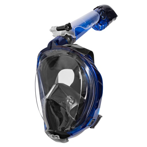 Maska do snurkowania pełnotwarzowa z rurką L/XL + uchwyt do GoPro