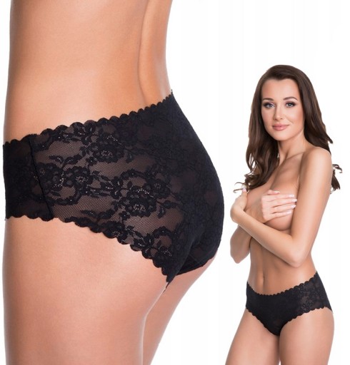 JULIMEX FIGI BELLIE MAXI KORONKA CZARNE WYŻSZE S