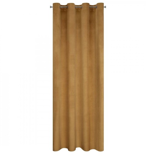 Zasłonka gotowa na kółkach 140x250cm MELANIE złota gruba dekoracyjna GLAM