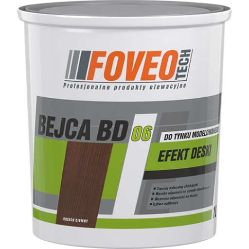 Foveo Bejca BD06 do tynku modelowanego Orzech Ciem