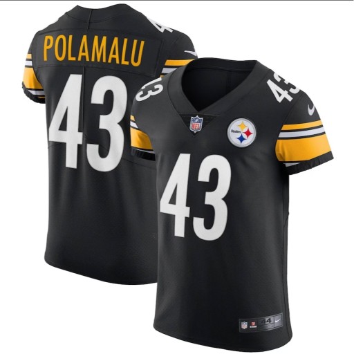 Męska koszulka do futbolu amerykańskiego Pittsburgh Steelers Black emerytowany gracz Limited