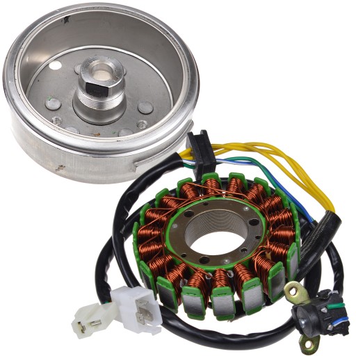 ISKROWNIK STATOR MAGNETO KOŁO MAGNESOWE SUZUKI GN 125 GN125 18 CEWEK
