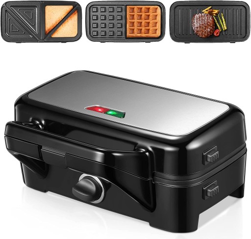 OPIEKACZ DO KANAPEK GOFRÓW TOSTÓW SANDWICH MAKER 1200 W