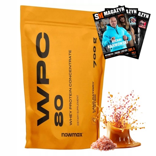 nowmax WPC 80 WHEY PROTEIN 700 g BIAŁKO ODŻYWKA BIAŁKOWA MASA MIĘŚNIOWA