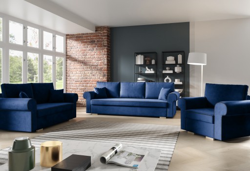 Komplet wypoczynkowy MEG 3+2+1 kanapa sofa fotel