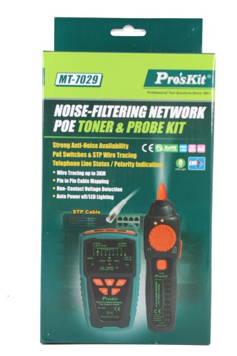 SZUKACZ PAR TESTER SIECI LAN RJ MT-7029 POE PROŚKI