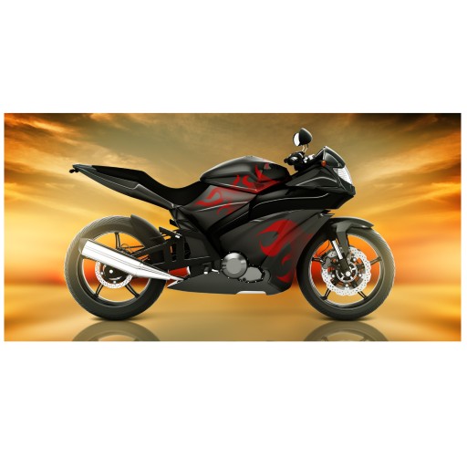 Ręcznik kąpielowy dla dziecka FROTTE 70x140 BAWEŁNA Sport Motocykl