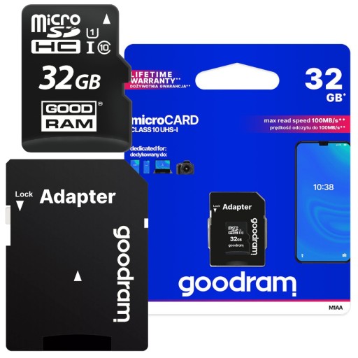 Karta pamięci MicroCARD adapter 32GB 100MB/s