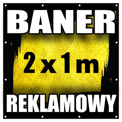 Baner Reklamowy wymiar 100cm x 200 cm