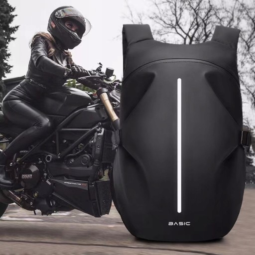 PLECAK MOTOCYKLOWY DUŻY 45L BLACK WODOODPORNY