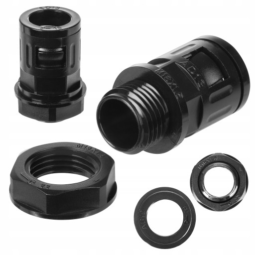 DŁAWIK POLIAMIDOWY M16x1,5 DO RUR PESZLI 10mm IP65