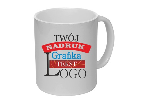Kubek Biały 330 ml Z LOGIEM TWOJEJ FIRMY