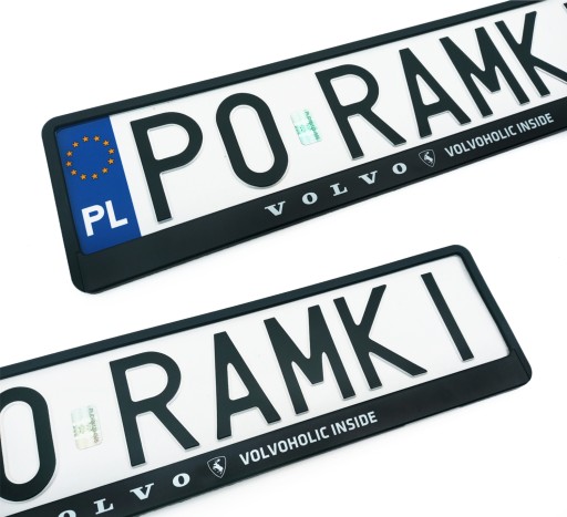 VOLVO VOLVOHOLIC s40 v40 s50 v50 s60 v60 s80 ramki pod tablice do tablic