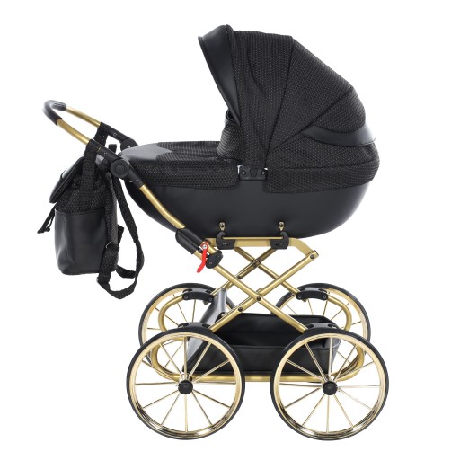 Wózek dla lalek Tako DOLCE mini 10 BLACK GOLD