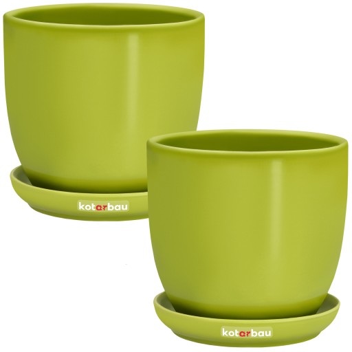 DONICZKA 13 OSŁONKA DONICA CERAMICZNA PODSTAWKA 2X