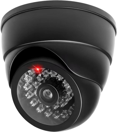 KOPUŁKOWA ATRAPA KAMERY WEWNĘTRZNEJ CCTV DO MONITORINGU DIODA LED 3xAAA