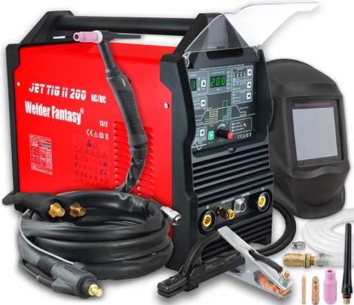 Spawarka JET TIG II 200 AC/DC MMA maska 990T
