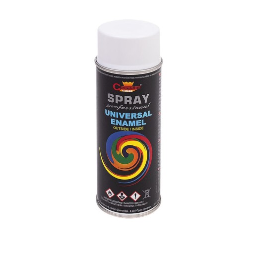 FARBA SPRAY UNIWERSALNA CHAMPION BIAŁY MAT RAL 9010 400ML