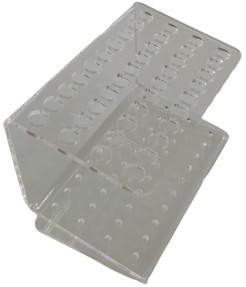 STOJAK NA DŁUGOPISY 40 SZT. PLEXI - 10 SZTUK