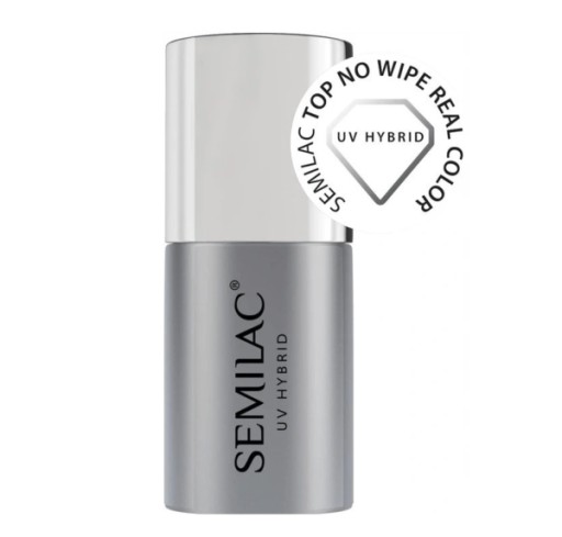 Semilac Top No Wipe Real Color żel hybryda 7ml