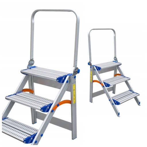 DRABINA DRABINY ALU STOŁEK ROZKŁADANY TP 8123P