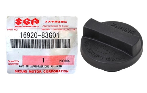 Korek wlewu oleju GRAND VITARA JIMNY SWIFT IGNIS 16920-83G01 16920-83G02