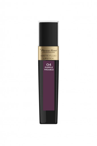 PIERRE RENE MATTE FLUID LIPSTICK 04 PURPLE