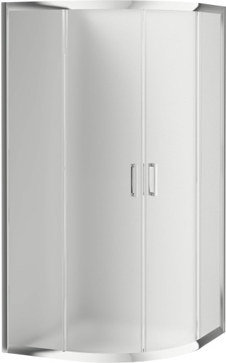 kabina prysznicowa półokrągła 90x90 szkło mrożone