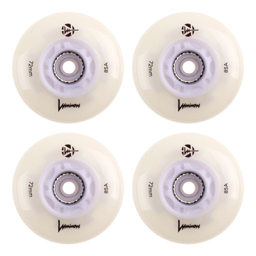ŚWIECĄCE KÓŁKA DO ROLEK LUMINOUS LED 72MM/85A 4SZT