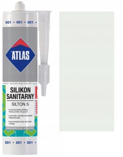 ATLAS SILIKON SILTON BIAŁY 001 280ML