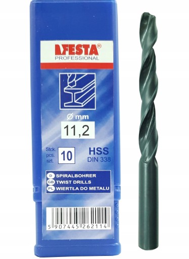 WIERTŁO DO METALU HSS 11,2 mm DIN 338 FESTA 1 szt.