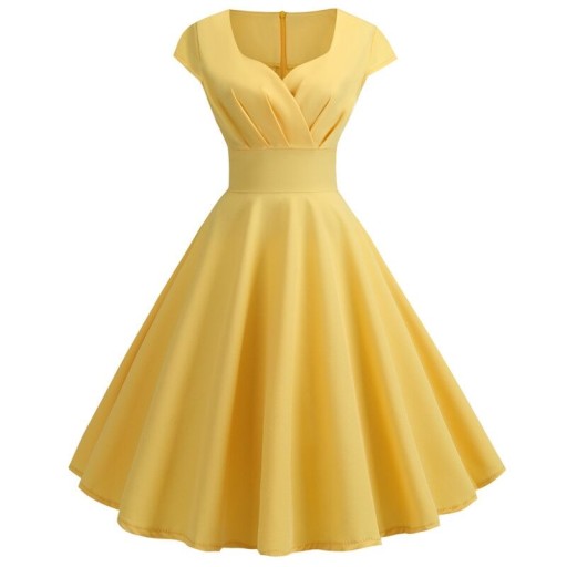 Sukienka Damska Koktajlowa Elegancka Vintage 50's