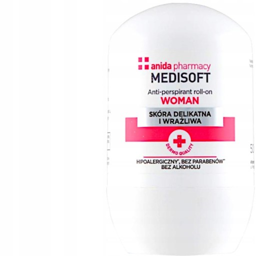 ANIDA MEDISOFT WOMAN ROLL ON ANTIPERSPIRANT skóra delikatna i wrażliwa