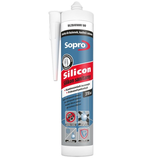 SOPRO Silikon Sanitarny 310ml Bezbarwny 00