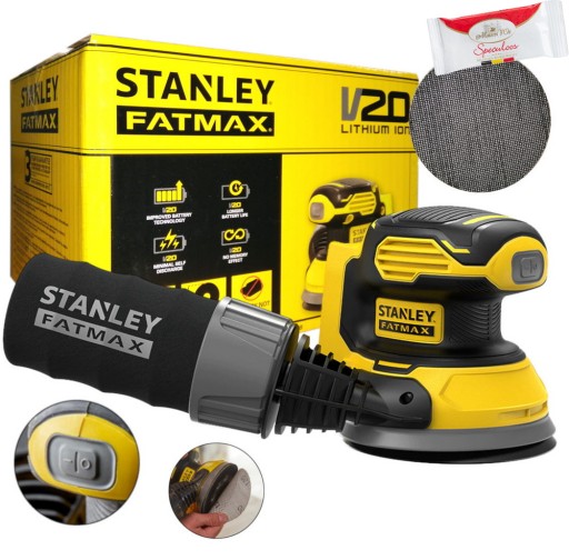 SZLIFIERKA OSCYLACYJNA MIMOŚRODOWA 20V STANLEY