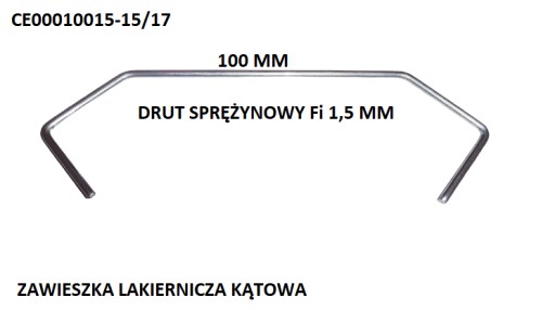 Zawieszki Lakiernicze S CE00010015-15/17 100 szt.