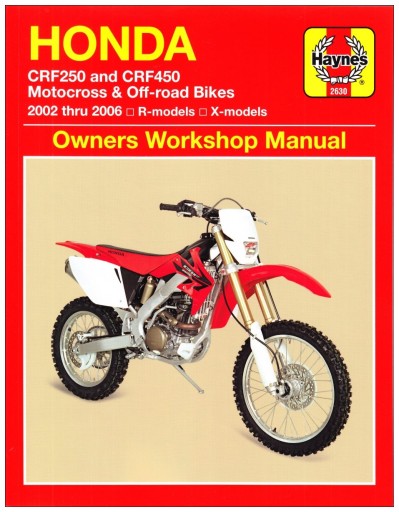Honda CRF250R CRF450 (2002-2006) instrukcja napraw Haynes 24h
