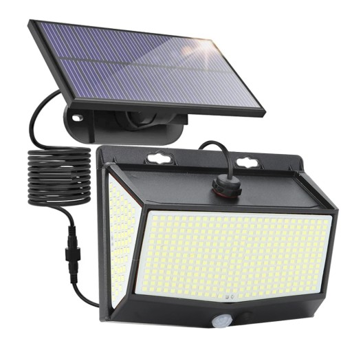 468led lampy słoneczne zewnętrzny czujnik PIR czujnik ruchu 3 tryby wodoodp