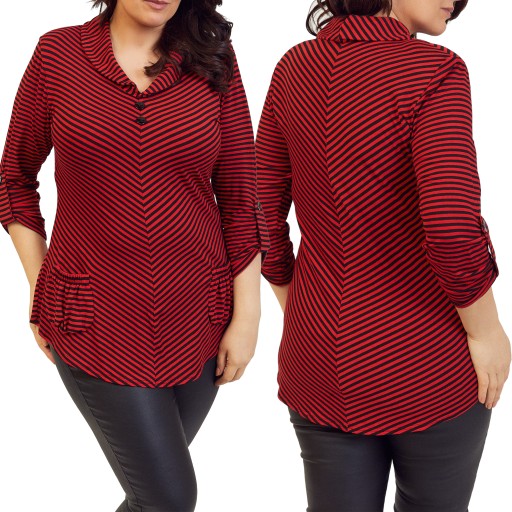 Tunika Damska Duze Rozmiary Plus Size Elegancka